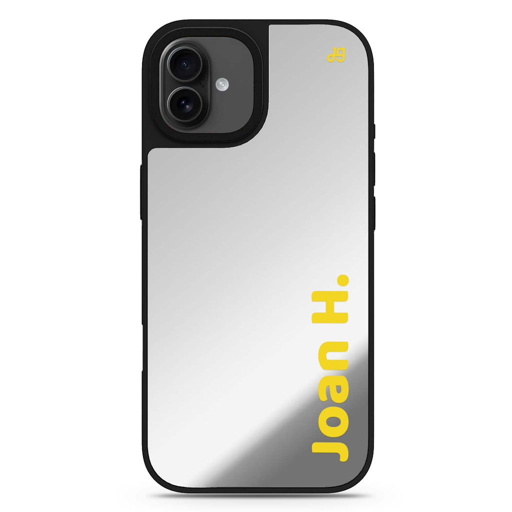 Signed & Styled personalized name iPhone 17 mirror case