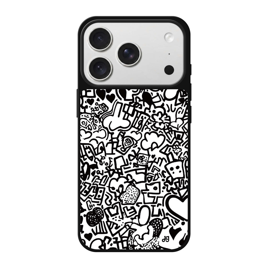 Love Lines valentines heart romantic iPhone 18 Pro Max mirror case
