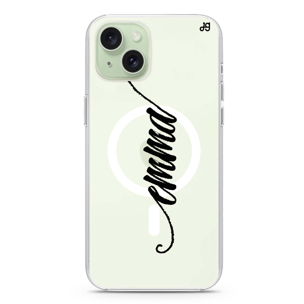 Vintage Writing iPhone 15 Plus MagSafe Compatible Ultra Clear Case