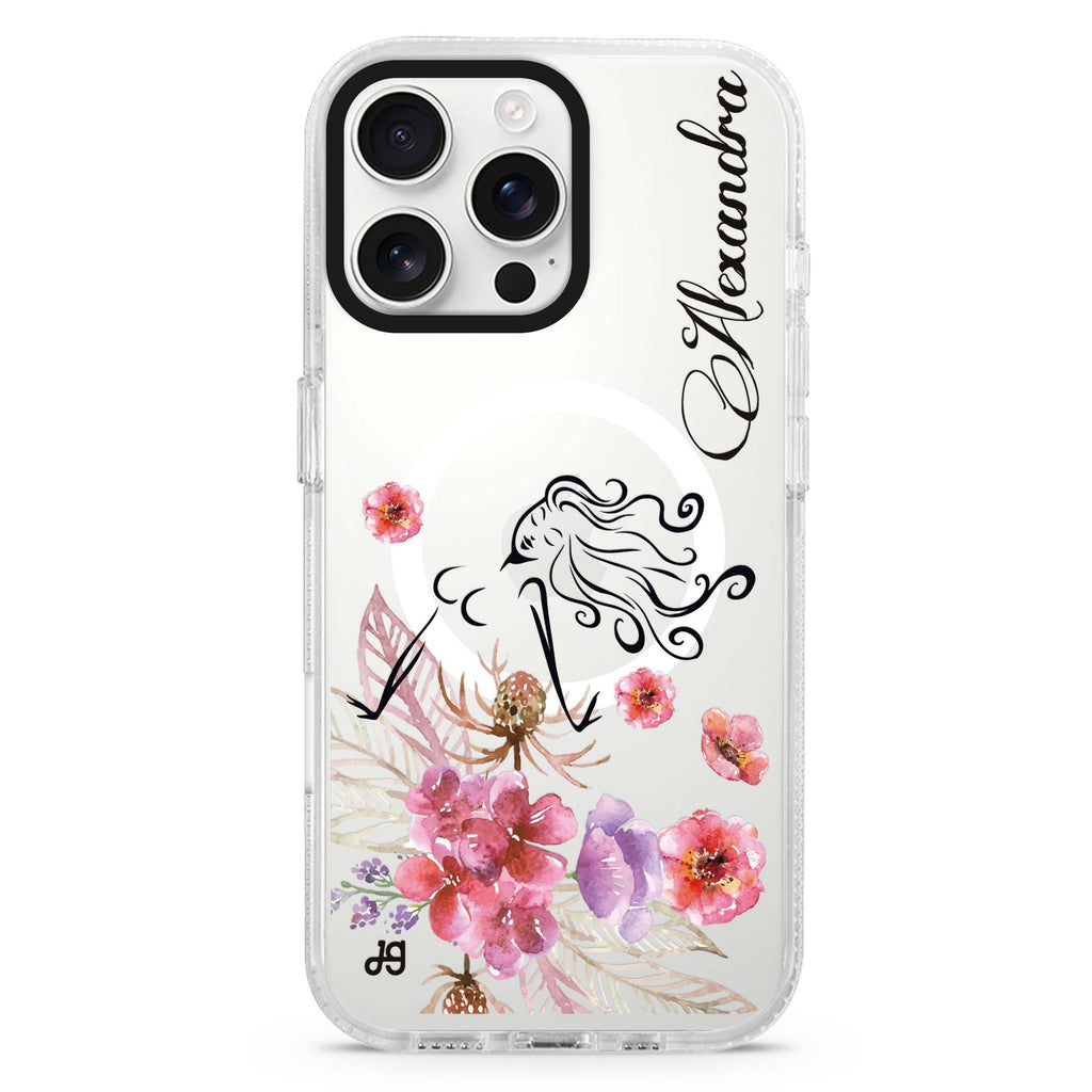 Artistic Face II MagSafe Compatible iPhone 16 Pro Ultra Clear Case - Personalized and Stylish Protection