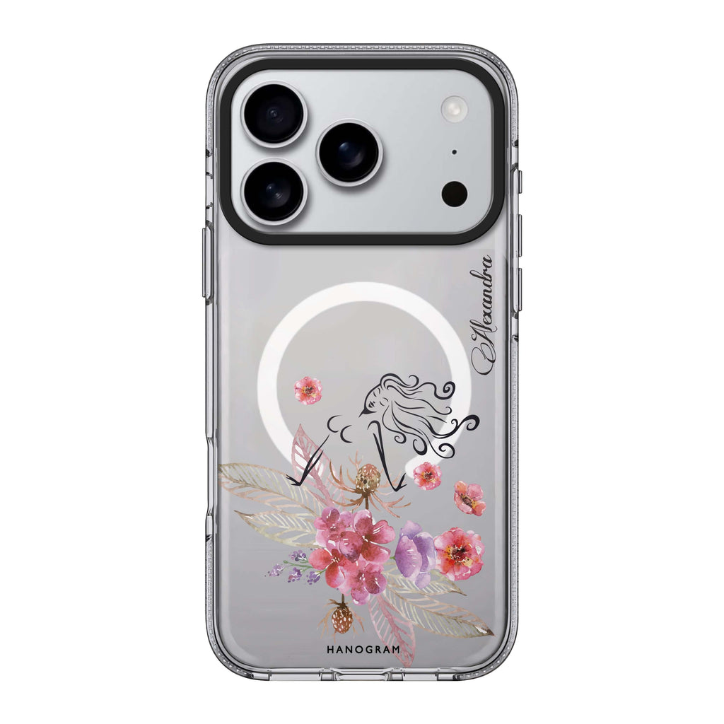 Floral Fairy I personalized name flower floral spring iPhone 17 Pro Max ultra clear case