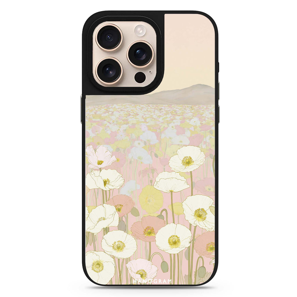 Poppies at First Blush iPhone Mirror Case – design view 1