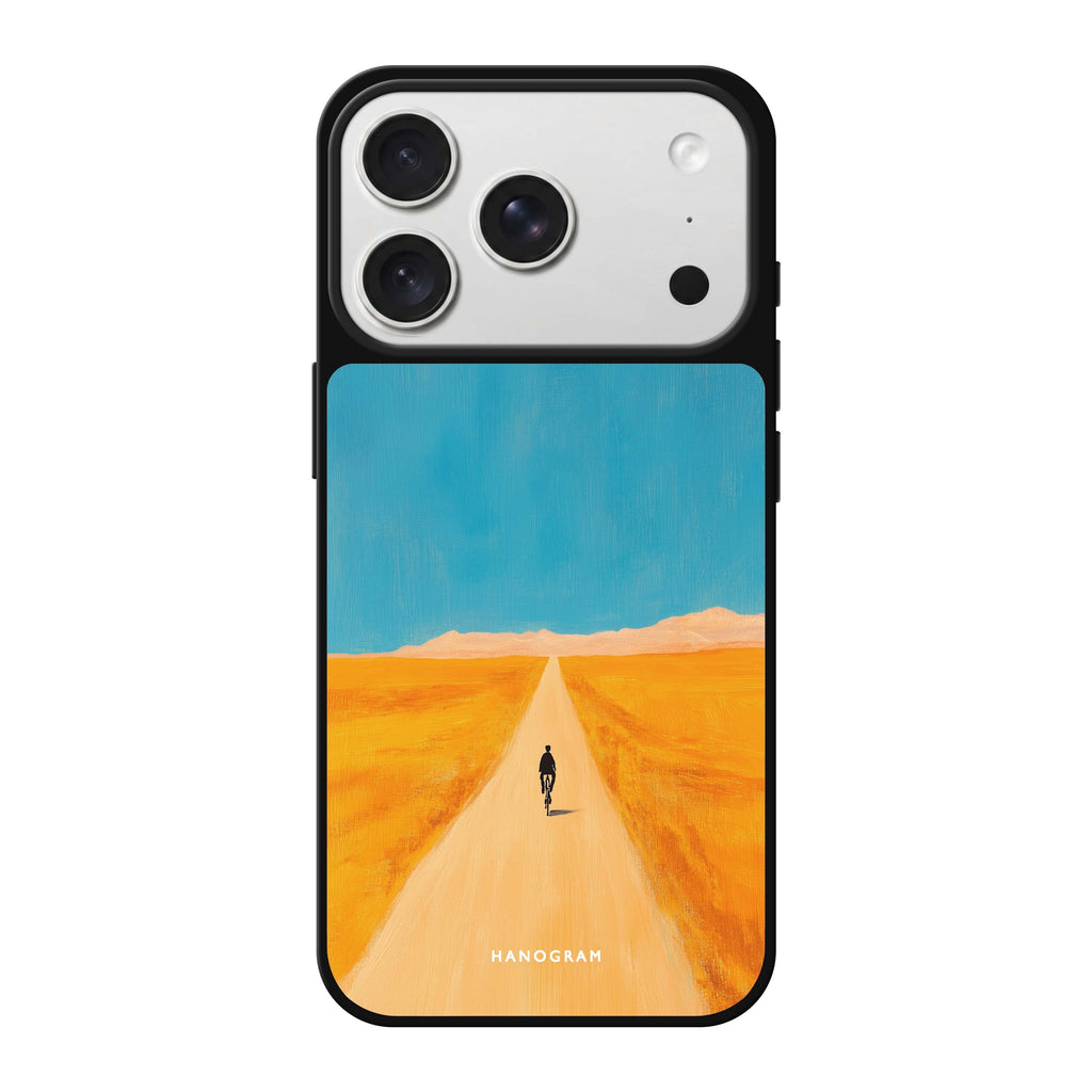 Pedal Alone typography iPhone 18 Pro Max mirror case