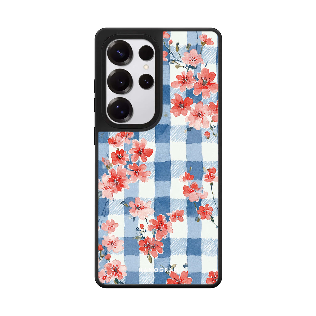 Gingham Bloom Mirror Case