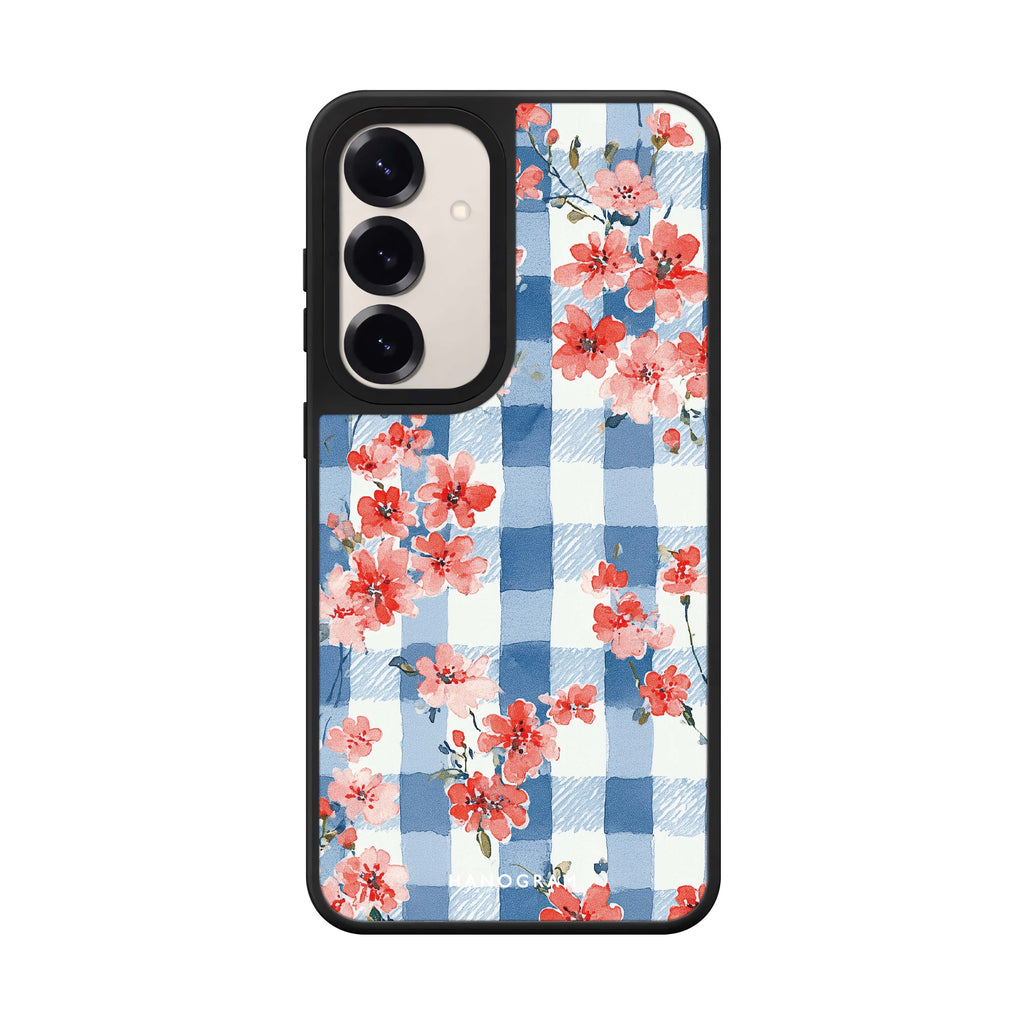 Gingham Bloom Mirror Case