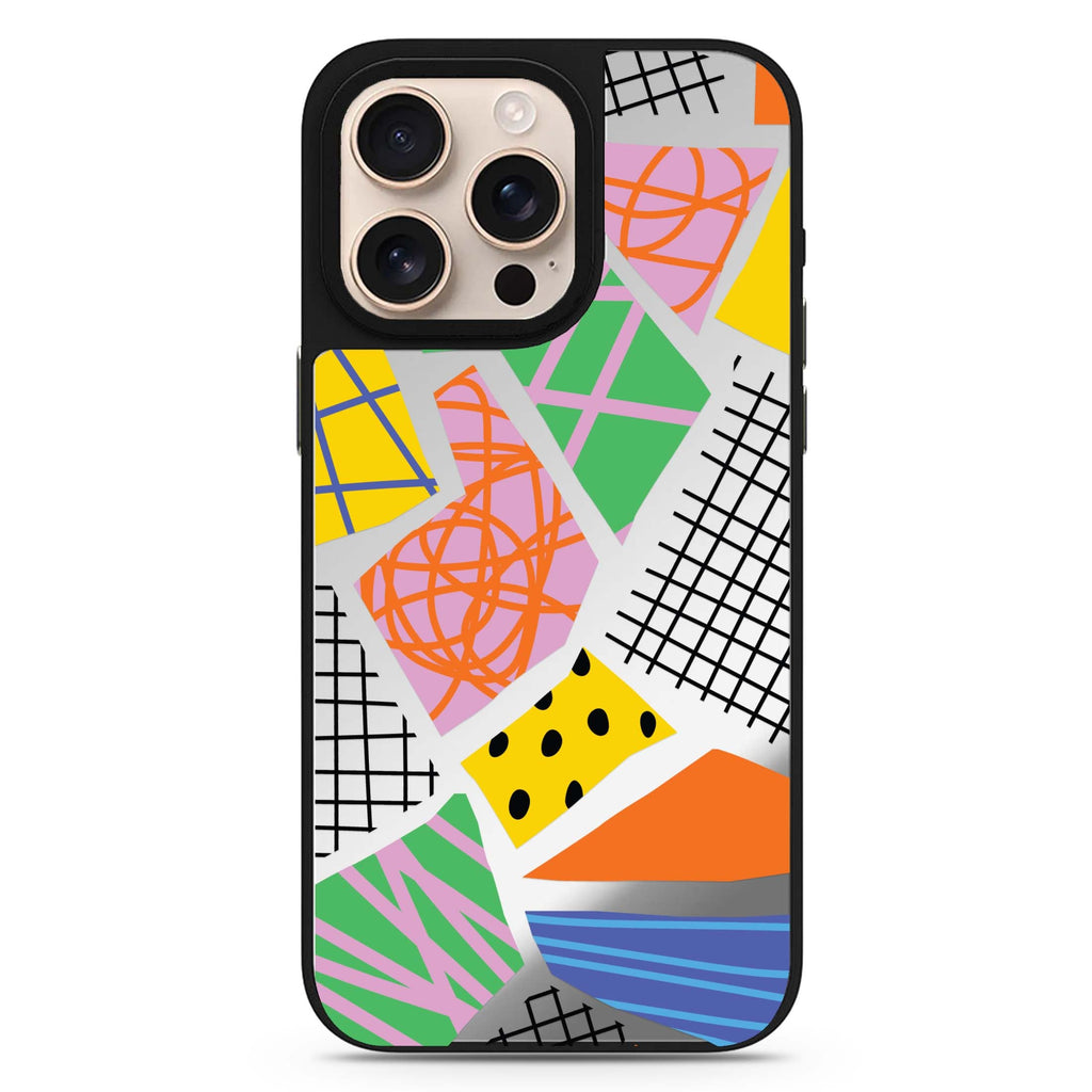Flowers Pattern Design 1 floral design iPhone 16/15/14 Pro Max & Pro mirror case