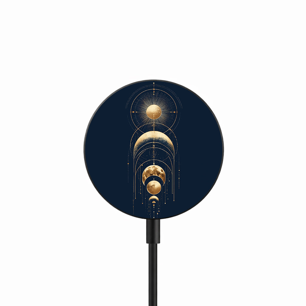 Solar Lunar Balance 25W Qi2.2 magnetic wireless charger front view