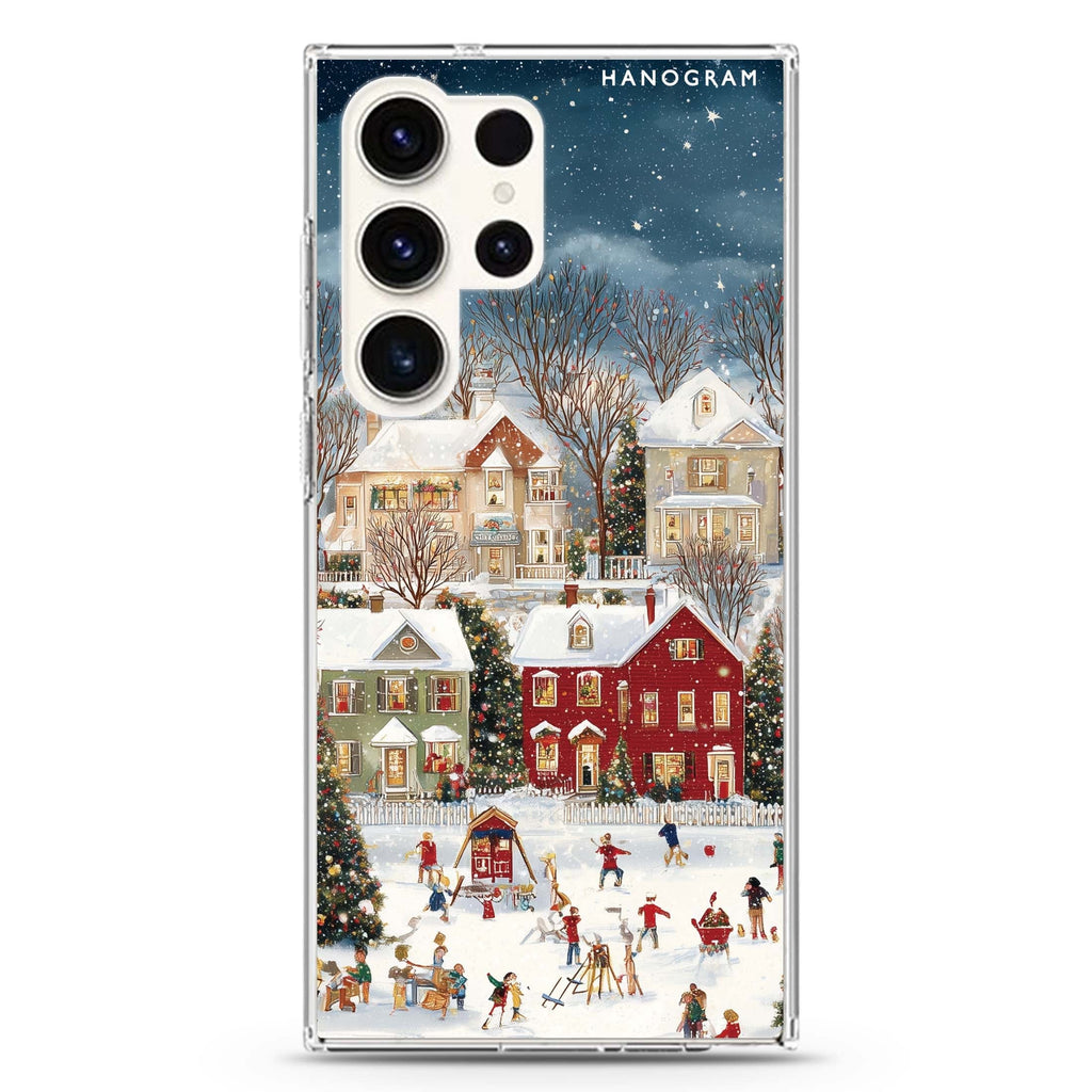 Christmas Village Samsung Galaxy Ultra Clear Case