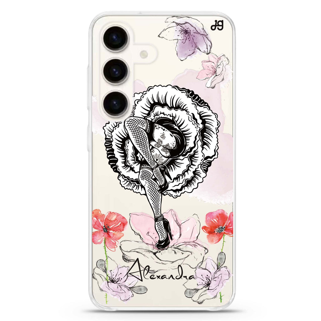 Dancing Flora Samsung Galaxy Ultra Clear Case