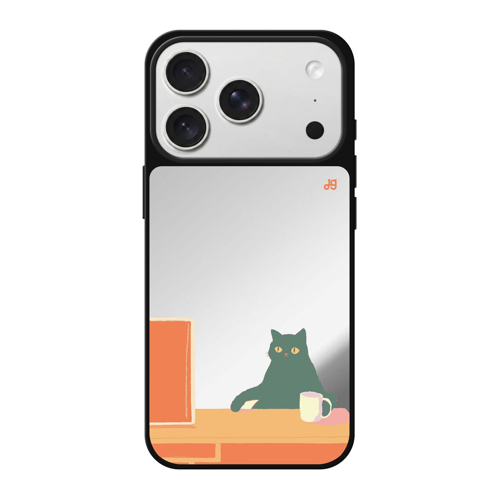 Couch Pawtato cat animal cute iPhone 18 Pro Max mirror case