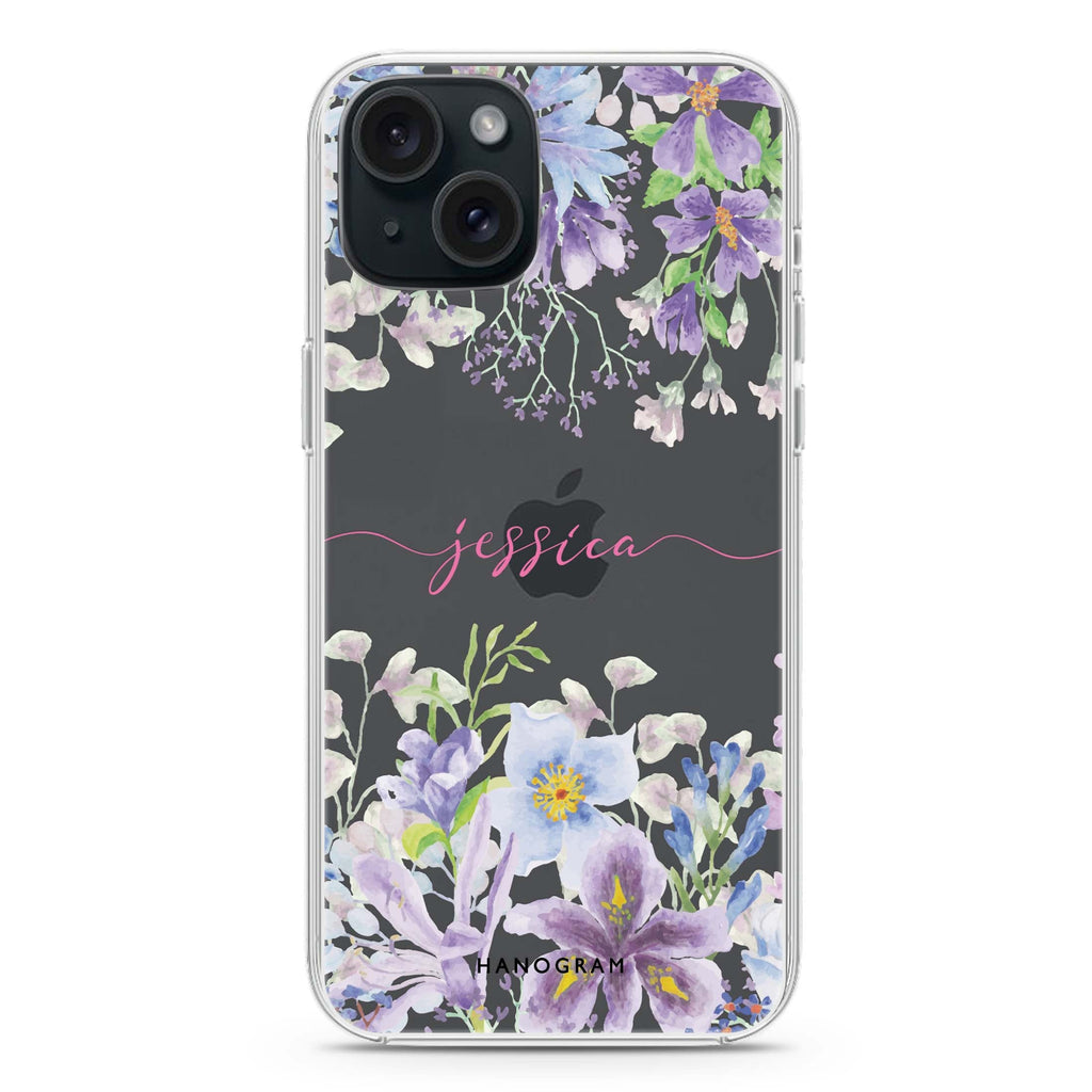 Flowers Bloom iPhone 15 plus Ultra Clear Case