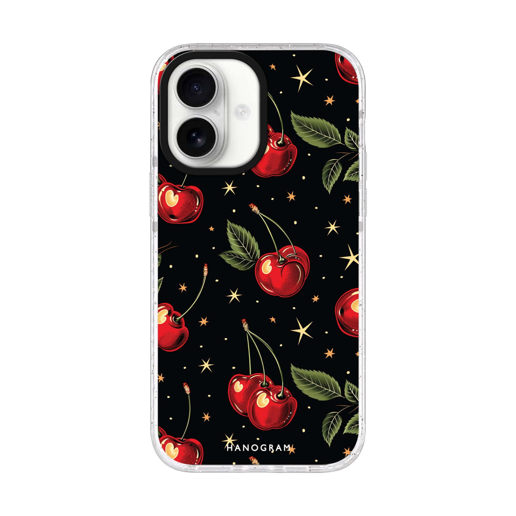 Cherry Harmony iPhone 17 ultra clear MagSafe case, front product view