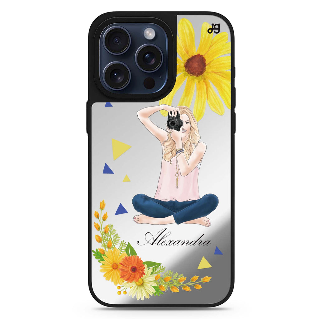 Floral Photography II personalized name MagSafe mirror case for iPhone 16/15/14 Pro Max and Pro, main view