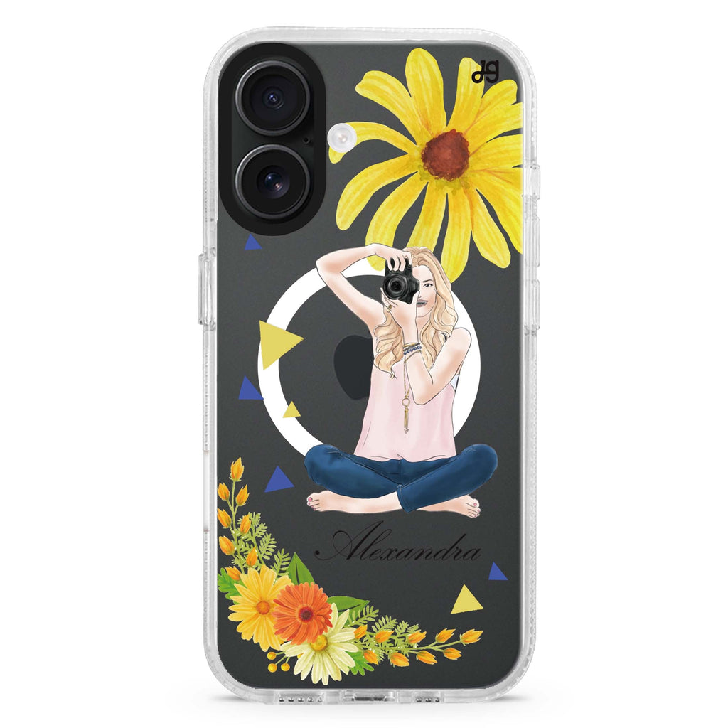 Floral Photography II MagSafe Compatible iPhone 16 Ultra Clear Case - Personalized and Stylish Protection