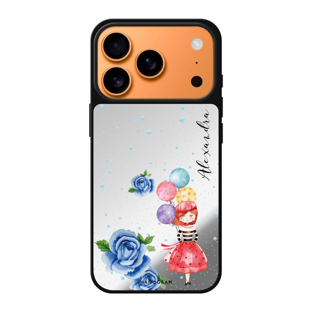 Thumbeina personalized name iPhone 17 Pro Max mirror case
