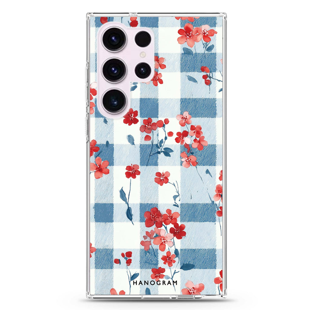 Cherry Meadow Samsung Galaxy S26/S25/S24/S23/S22 Ultra ultra clear case, transparent design, main view