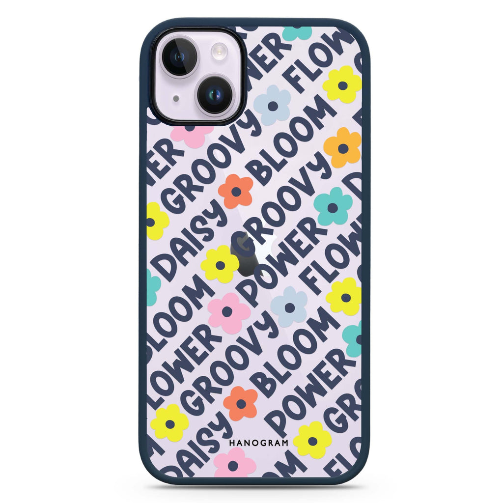 Groovy Flower iPhone 15 Impact Guard Bumper Case