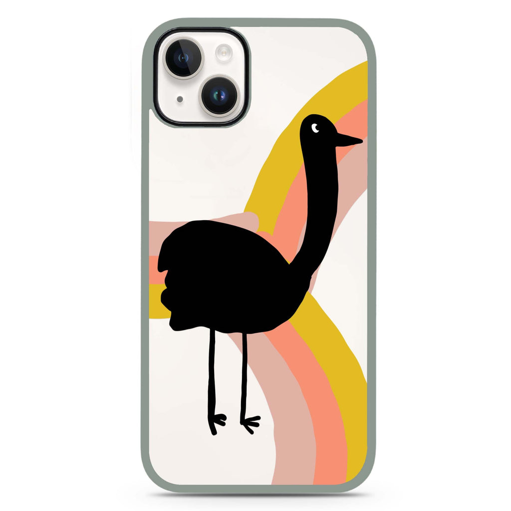 Rainbow Bird iPhone 15 Plus Impact Guard Bumper Case