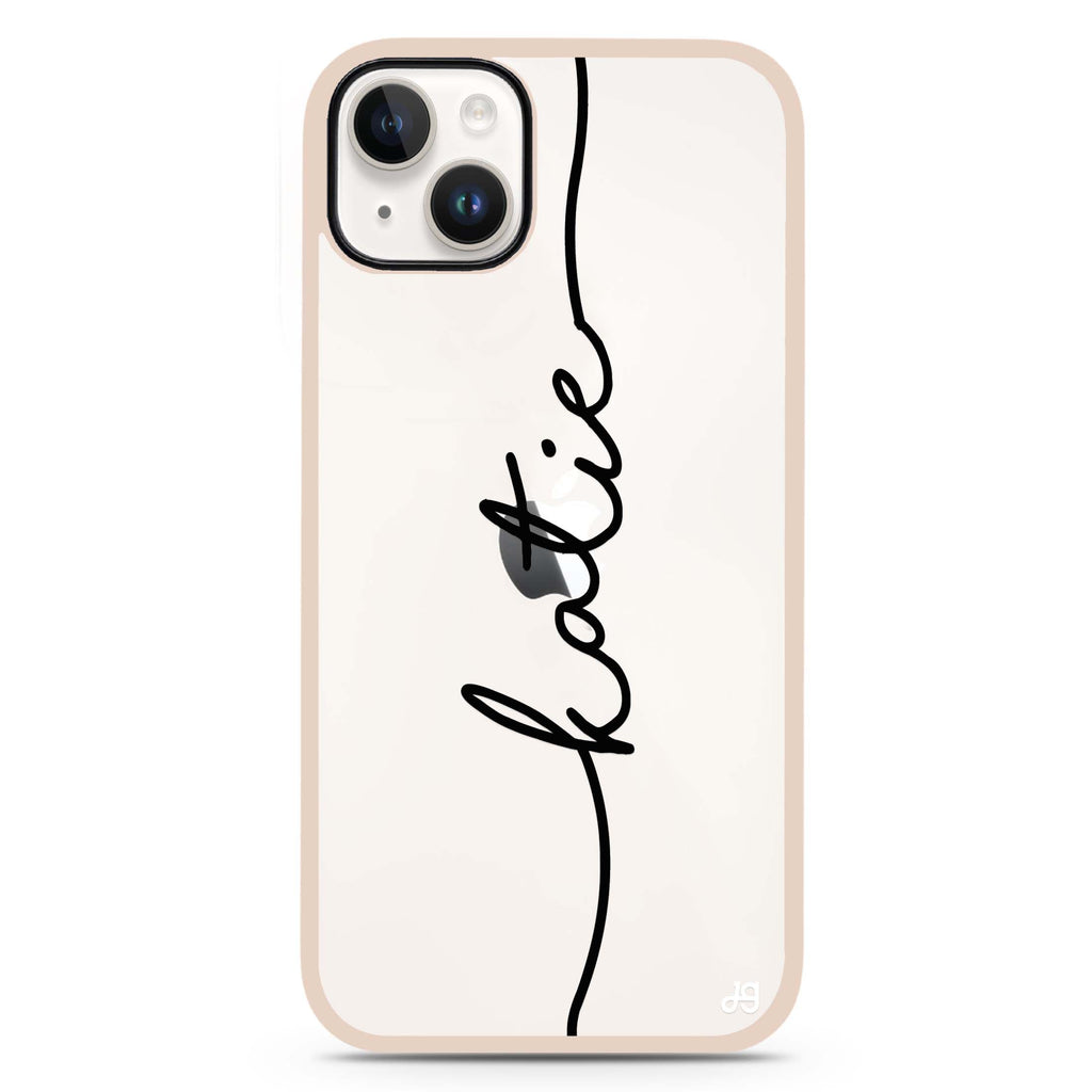 Vertical Handwritten iPhone 15 Plus Impact Guard Bumper Case