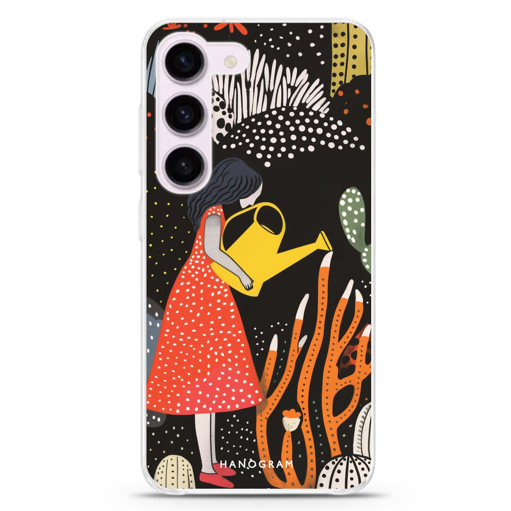 Garden Grace ultra-clear case for Samsung Galaxy S23/S22, front view
