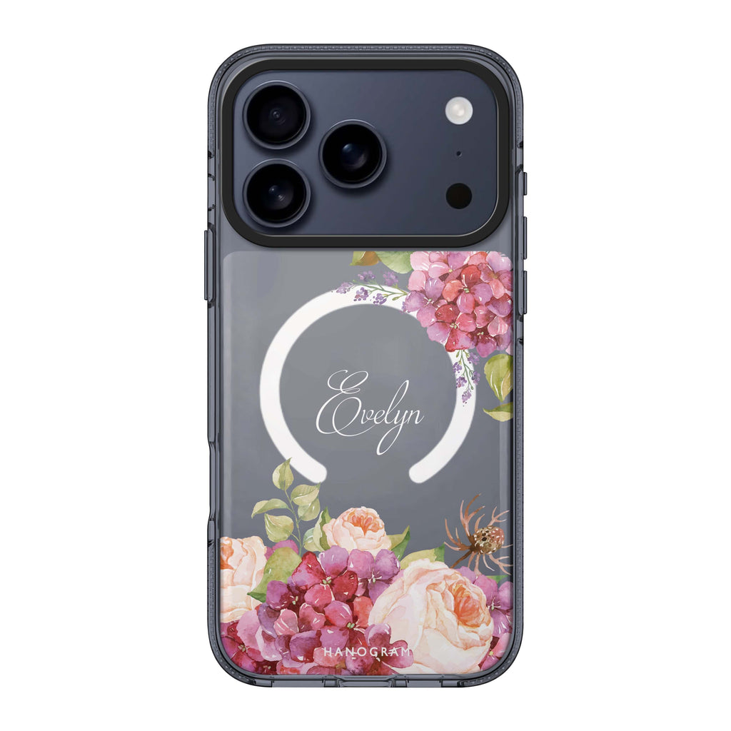 Pretty Floral personalized name flower floral spring iPhone 17 Pro Max ultra clear case