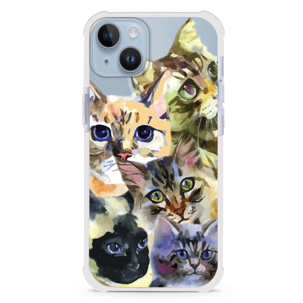 Watercolour Cat iPhone 15 Plus Ultra Shockproof Case
