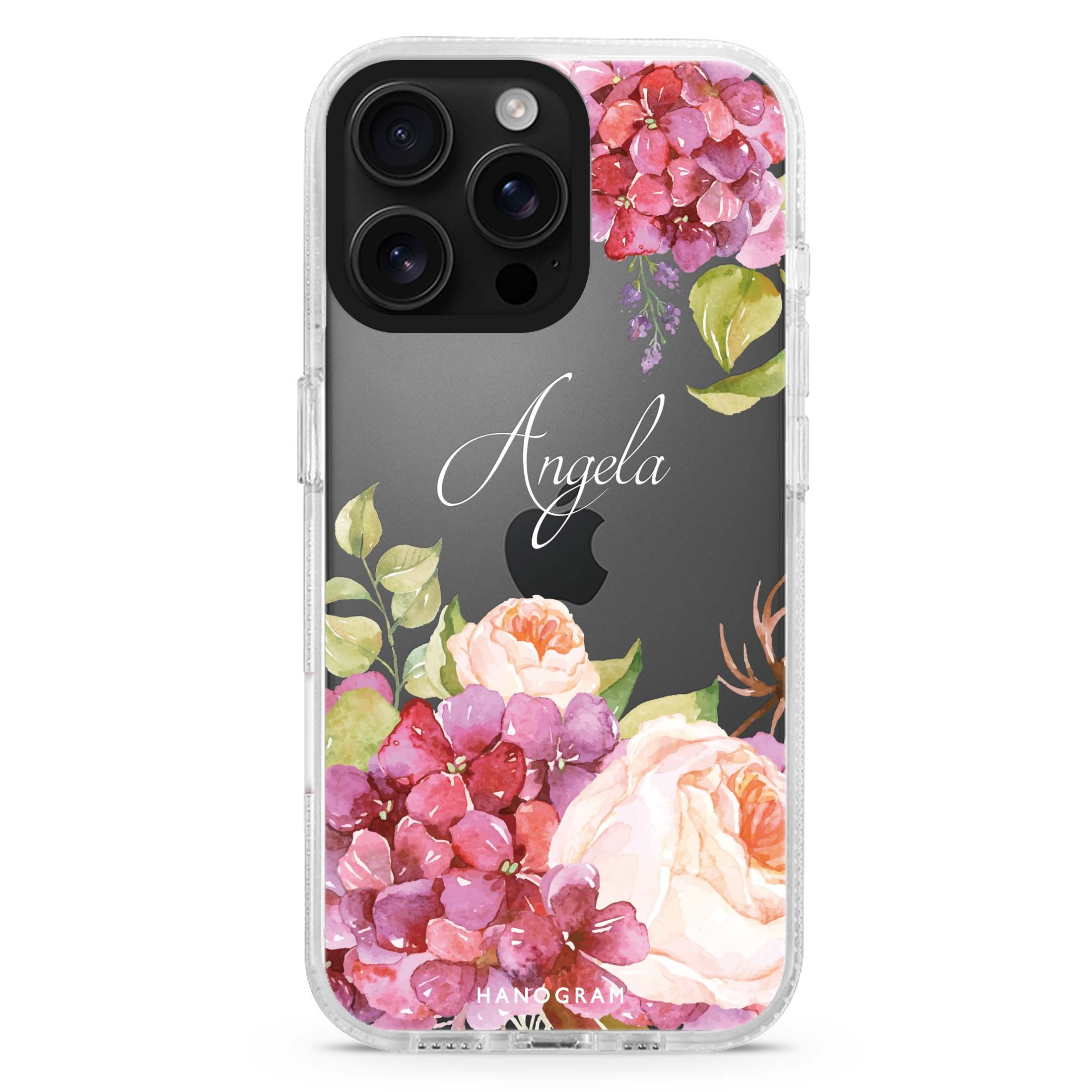 Pretty Floral iPhone 16 Pro Max Ultra Clear Case