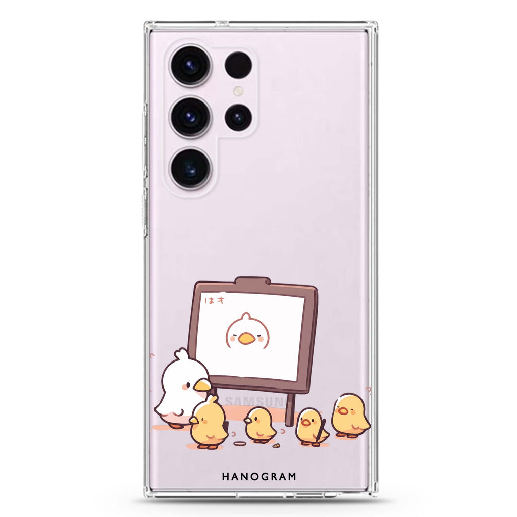 Quack Command Samsung Galaxy S26/S25/S24/S23/S22 Ultra ultra clear case, transparent design, main view