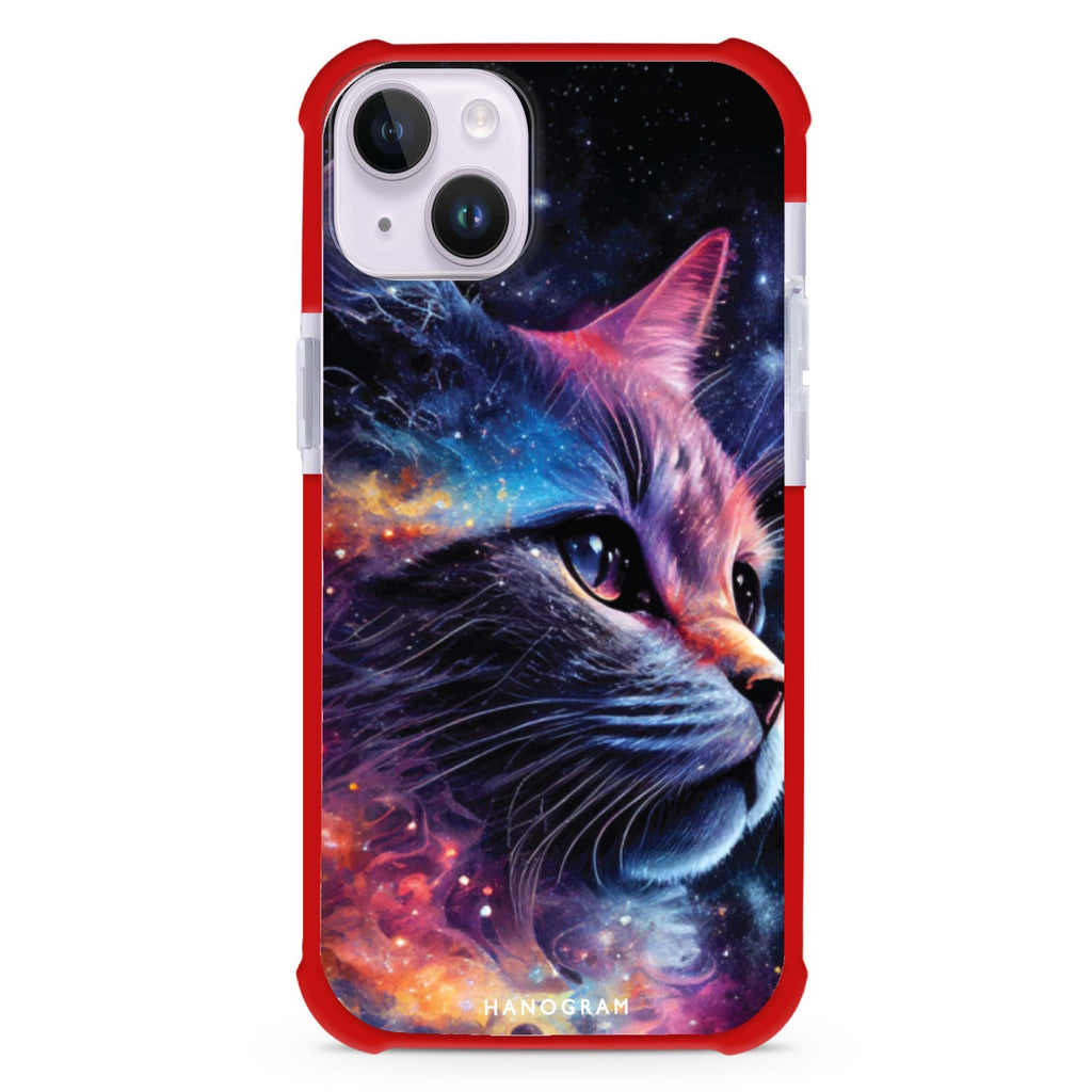 Galaxy Cat iPhone 15 Plus MagSafe Compatible Ultra Shockproof Case