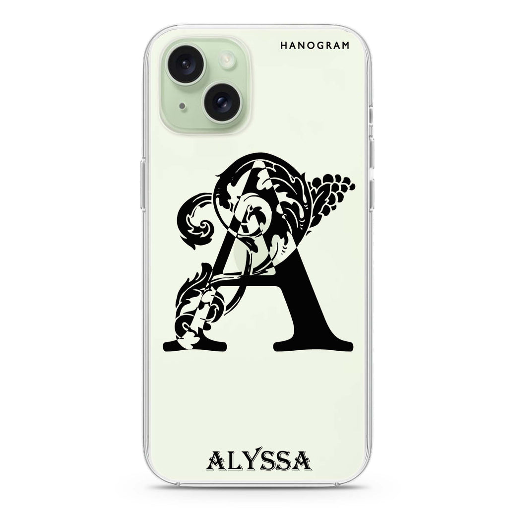 Ornamental Alphabet iPhone Ultra Clear Case