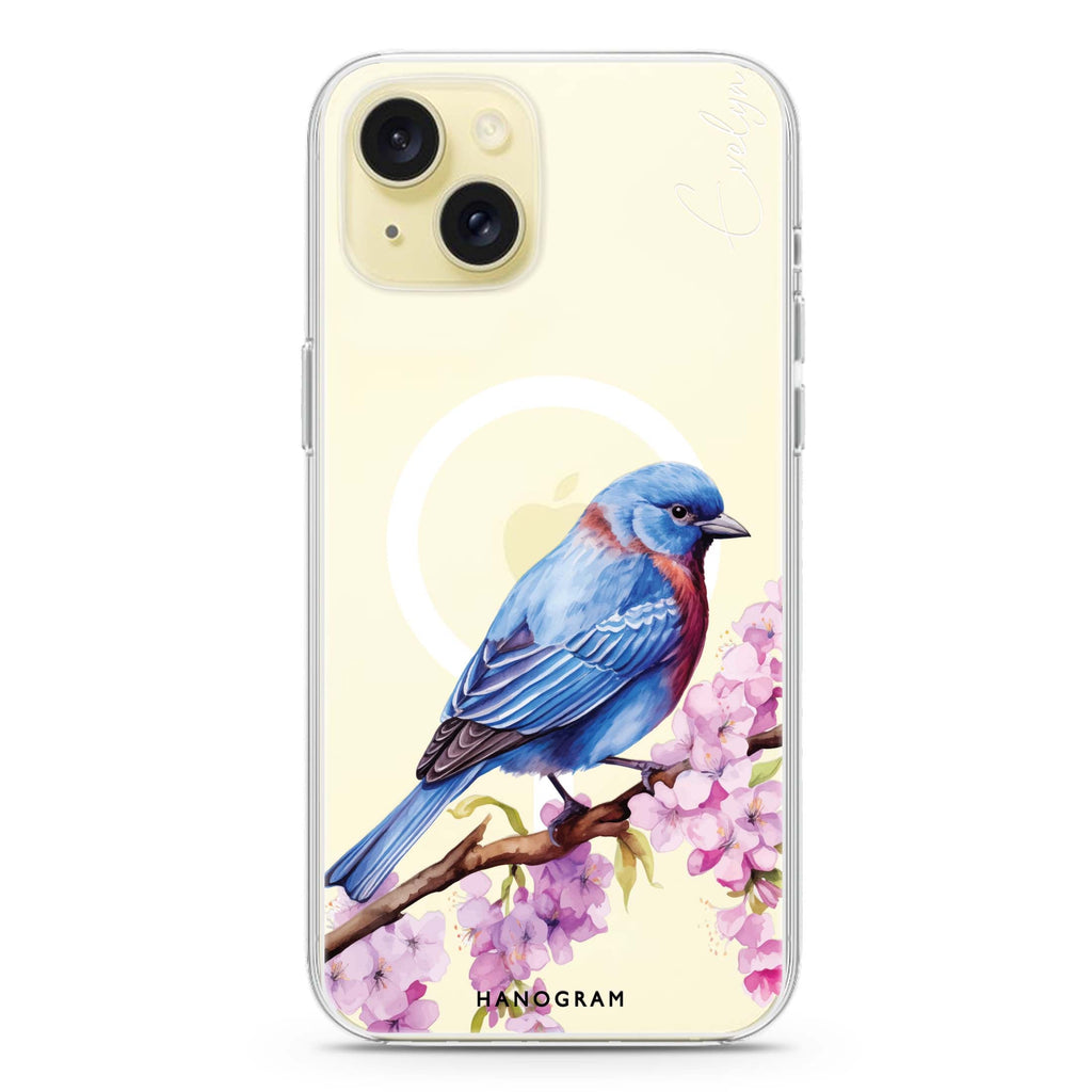 Bunting Blossom iPhone 15 Plus MagSafe Compatible Ultra Clear Case