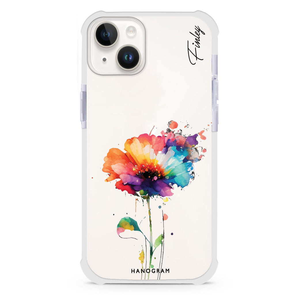 A Beautiful Watercolour Flower iPhone 15 Plus Ultra Shockproof Case