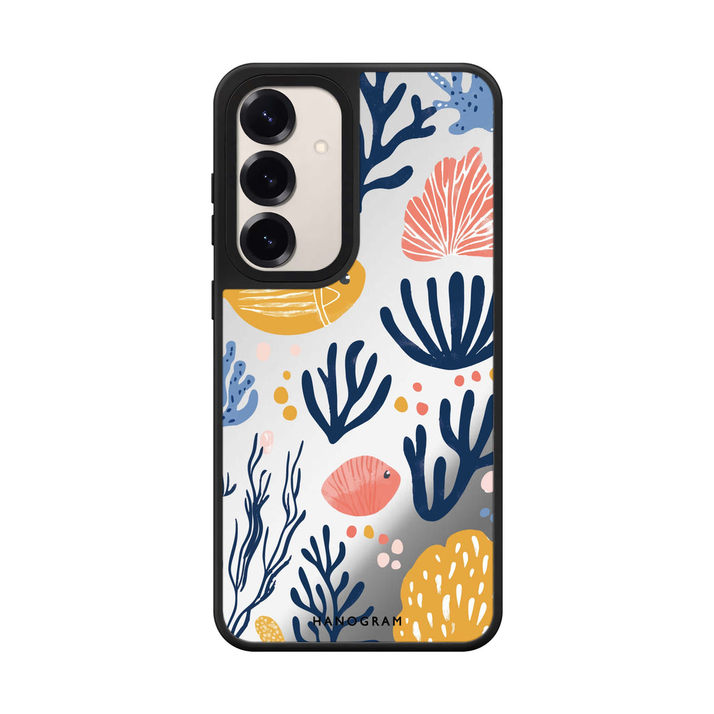 Coral Cutouts Mirror Case