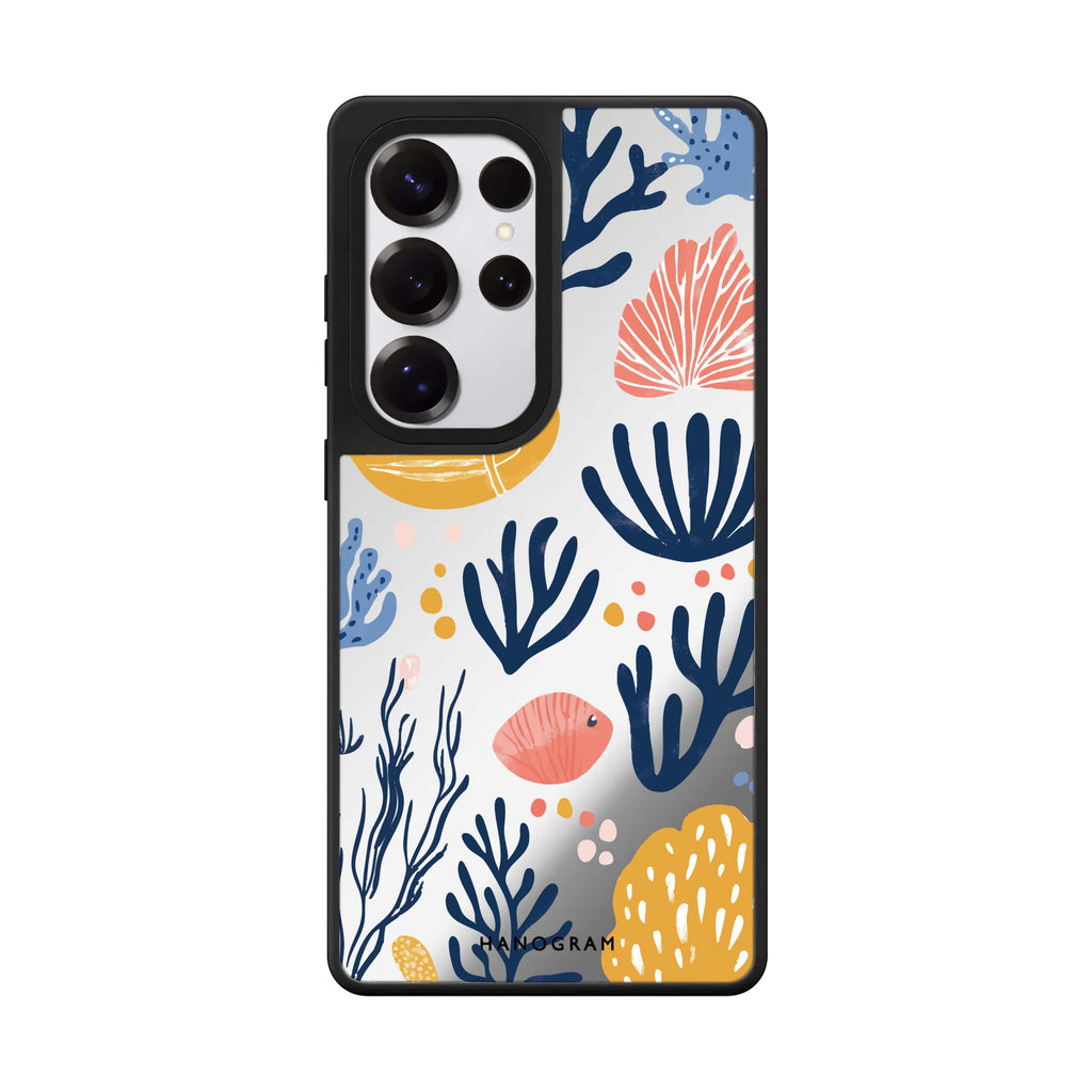 Coral Cutouts Mirror Case
