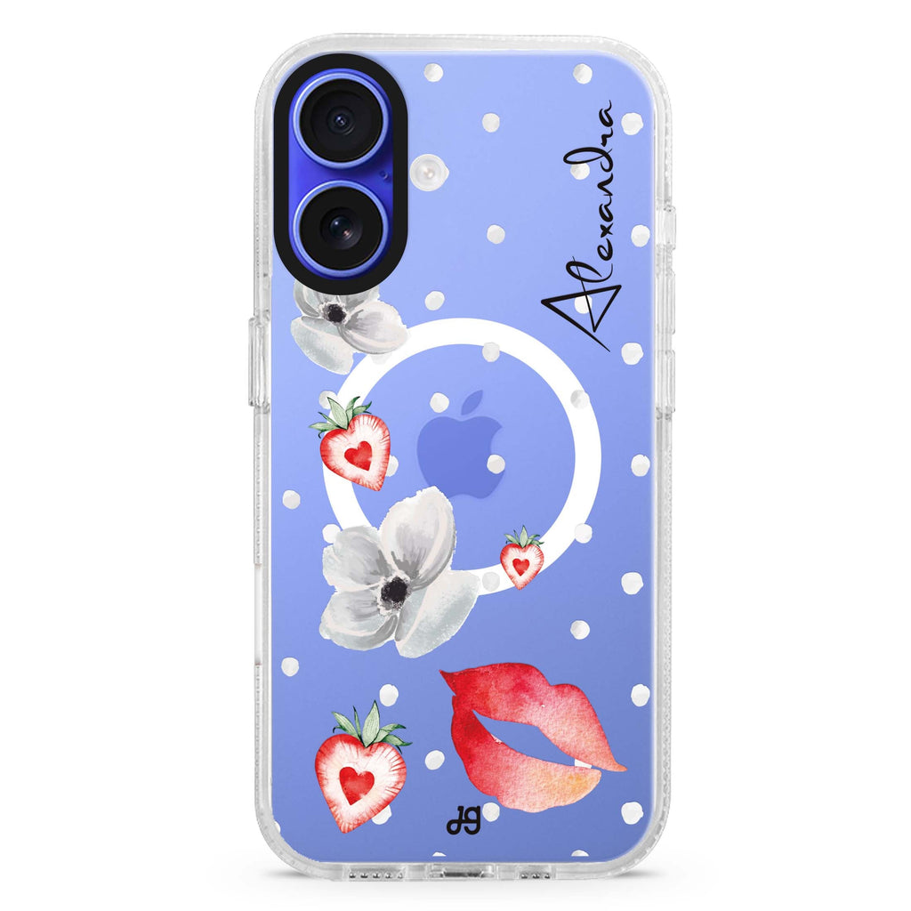 The First Date MagSafe Compatible iPhone 16 Ultra Clear Case - Personalized and Stylish Protection
