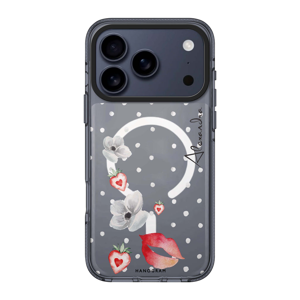 The First Date personalized name romantic Valentine iPhone 17 Pro Max ultra clear case