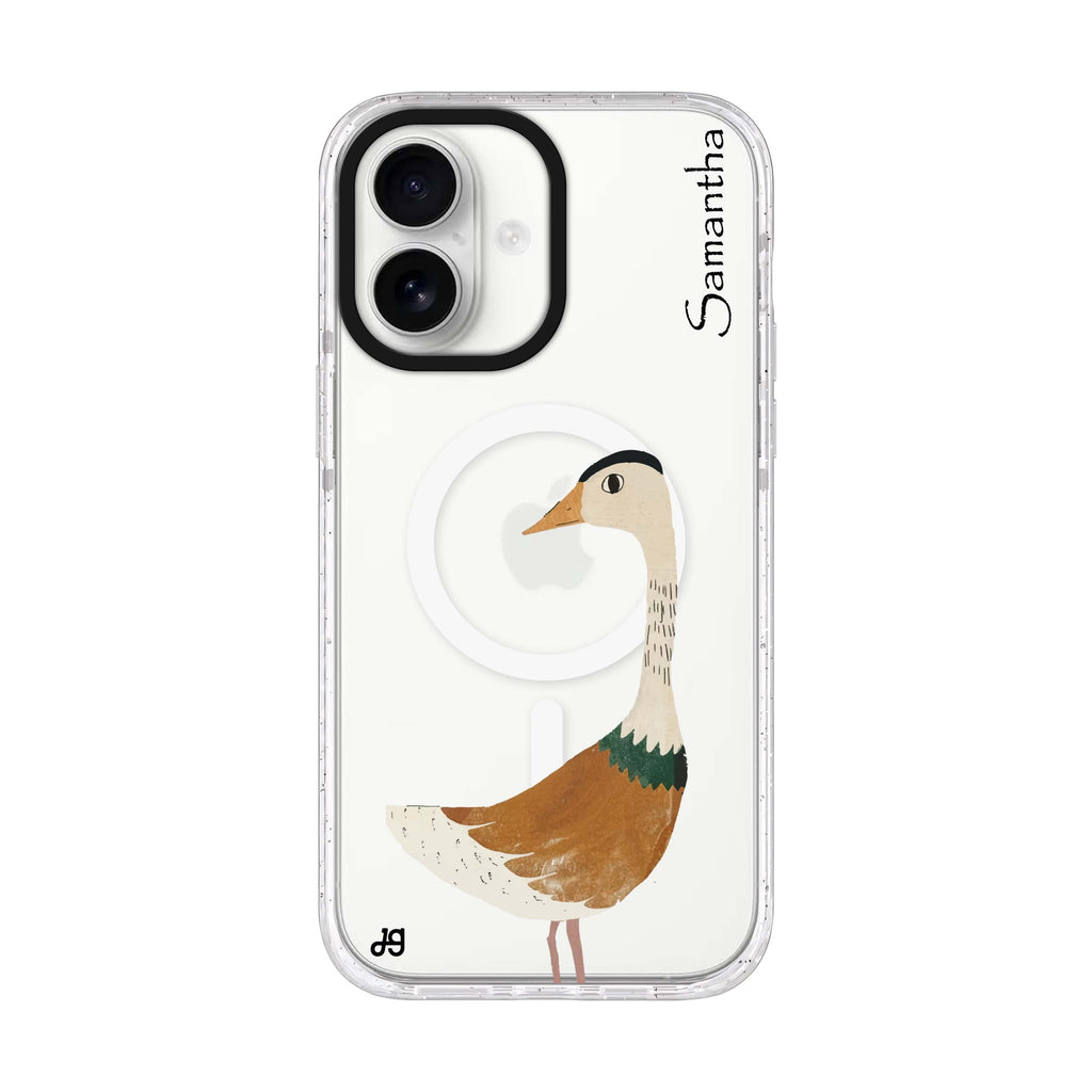 Meadow Honk personalized name iPhone 17 ultra clear MagSafe case, front product view