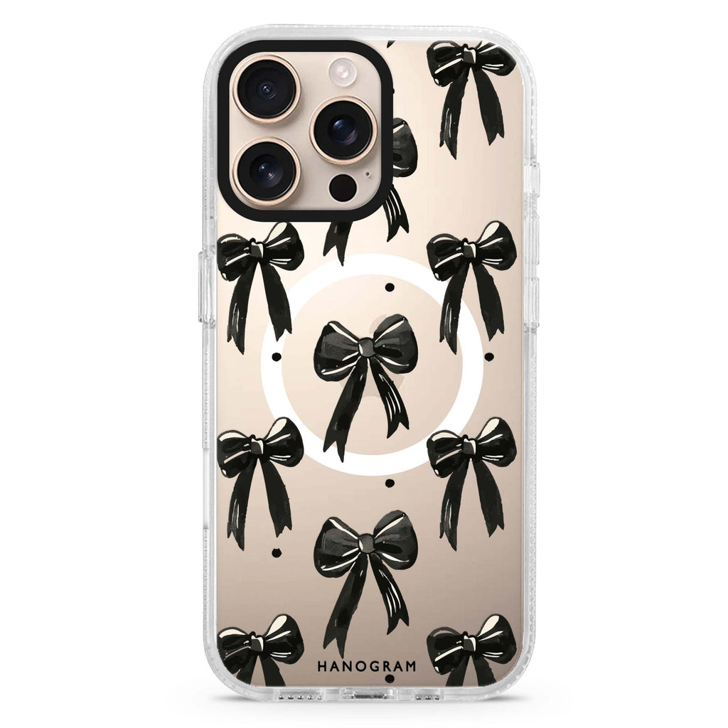 Black Ribbon Magsafe Compatible Ultra Clear Case