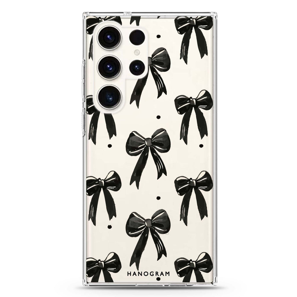 Black Ribbon Samsung Galaxy Ultra Clear Case