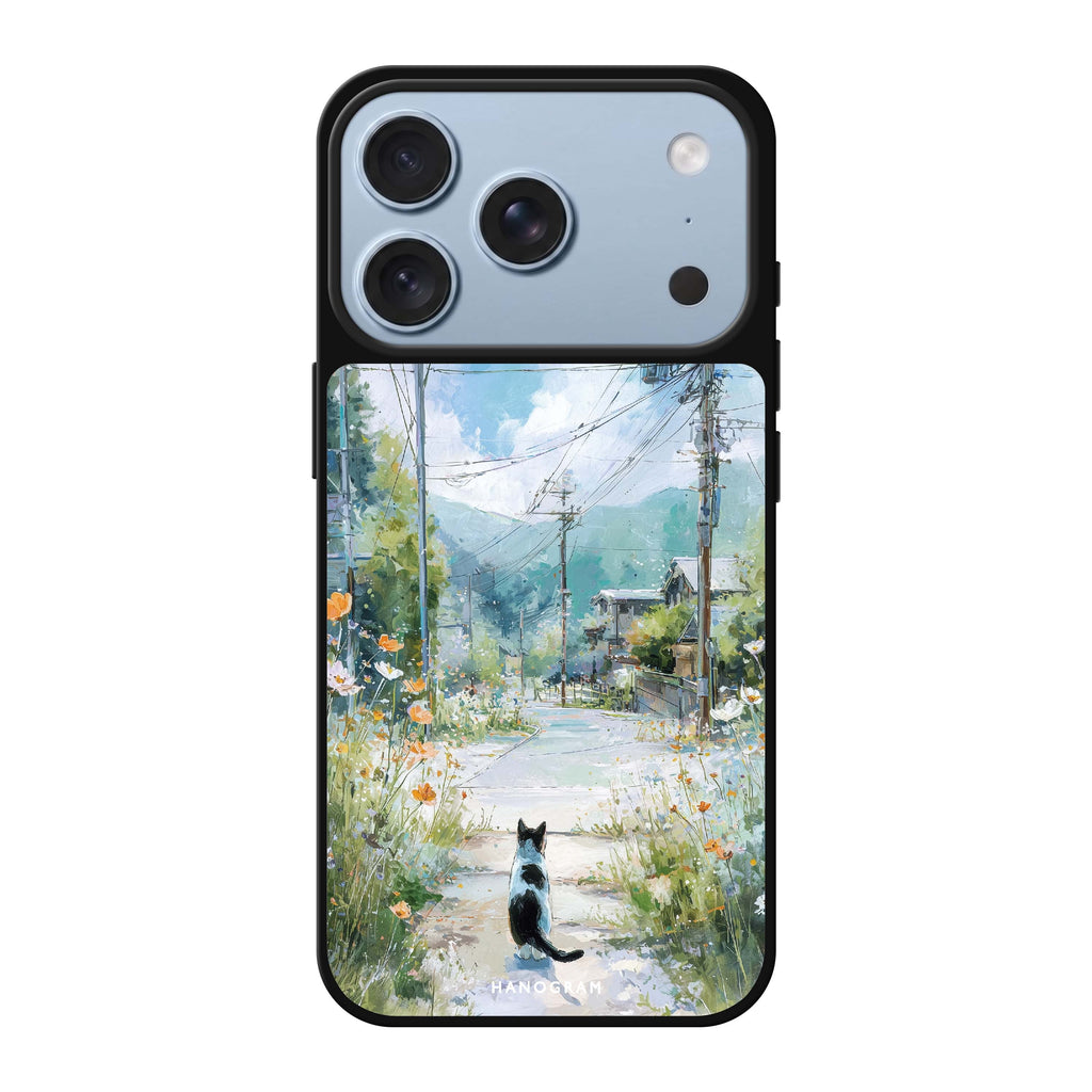 Sunny Day with a Cat summer cat sun animal iPhone 18 Pro Max mirror case