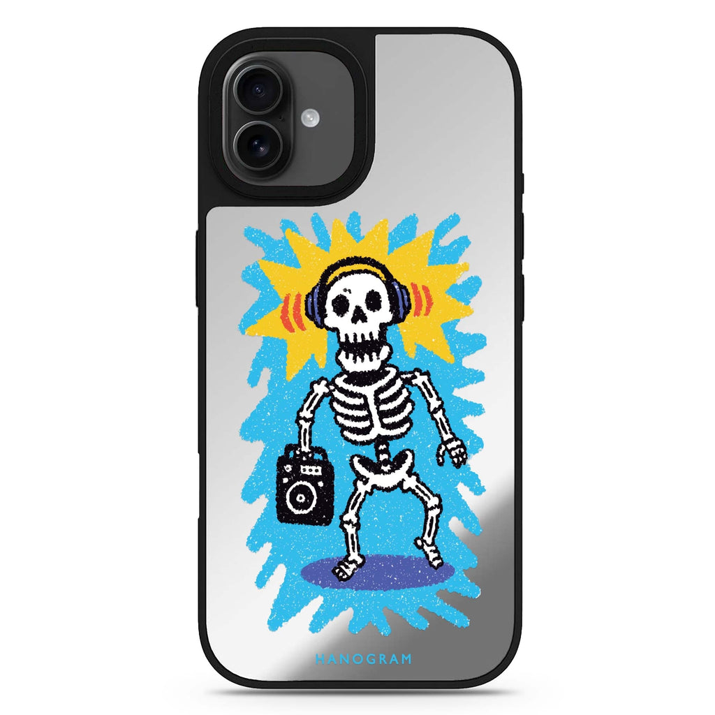 Retro Bones iPhone 17 mirror case