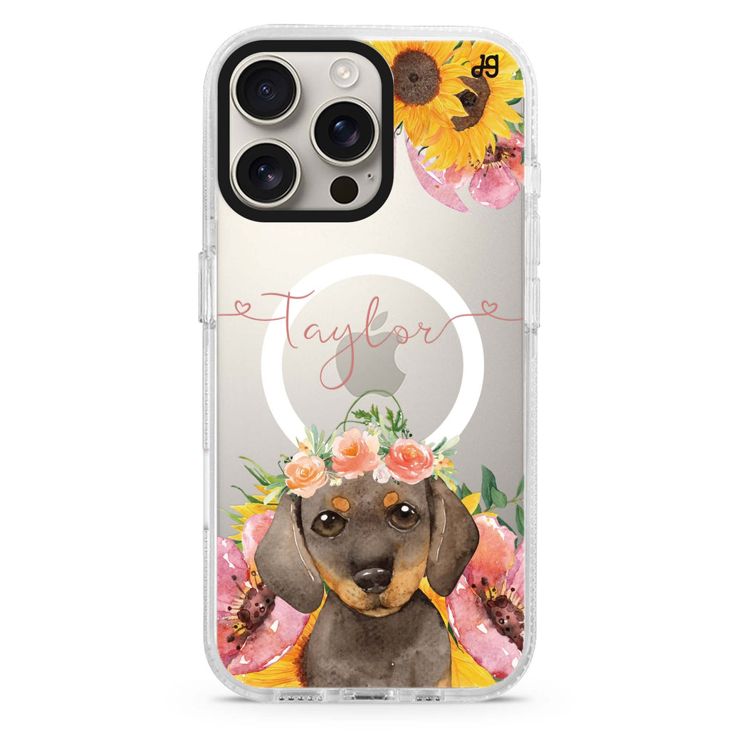 Beach Walkers MagSafe Compatible iPhone 16 Pro Ultra Clear Case - Personalized and Stylish Protection