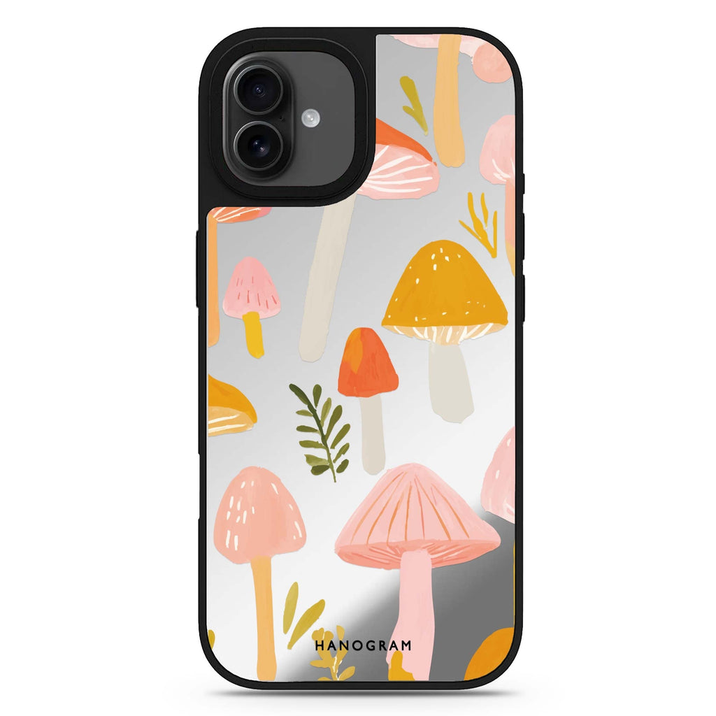 Blushing Mushrooms iPhone 17 mirror case