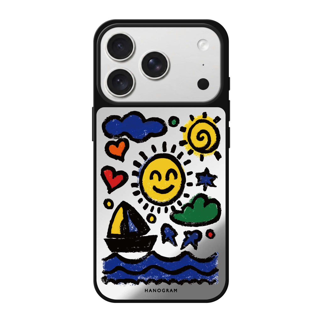 Seaside Memories summer nature travel iPhone 18 Pro Max mirror case