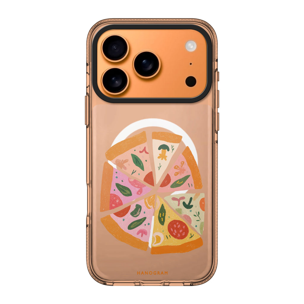 Pastel Pizza Dream graphic whimsical pastel iPhone 17 Pro Max ultra clear case
