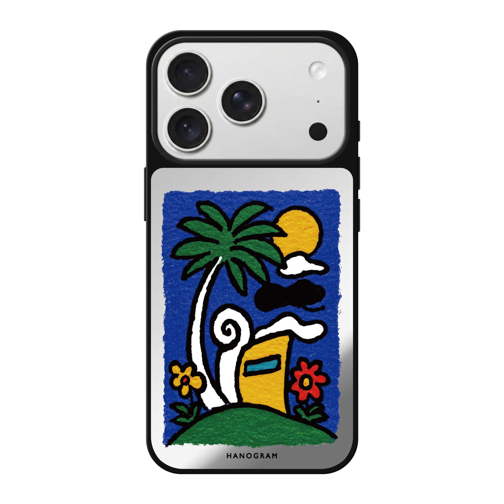 Golden Sun Seal gold summer sun celestial iPhone 18 Pro Max mirror case