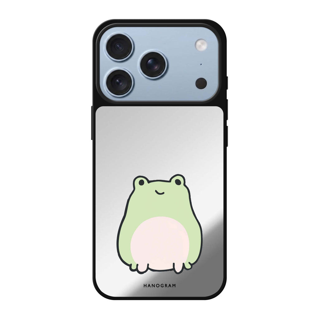 Pastel Froggie animal cute iPhone 18 Pro Max mirror case