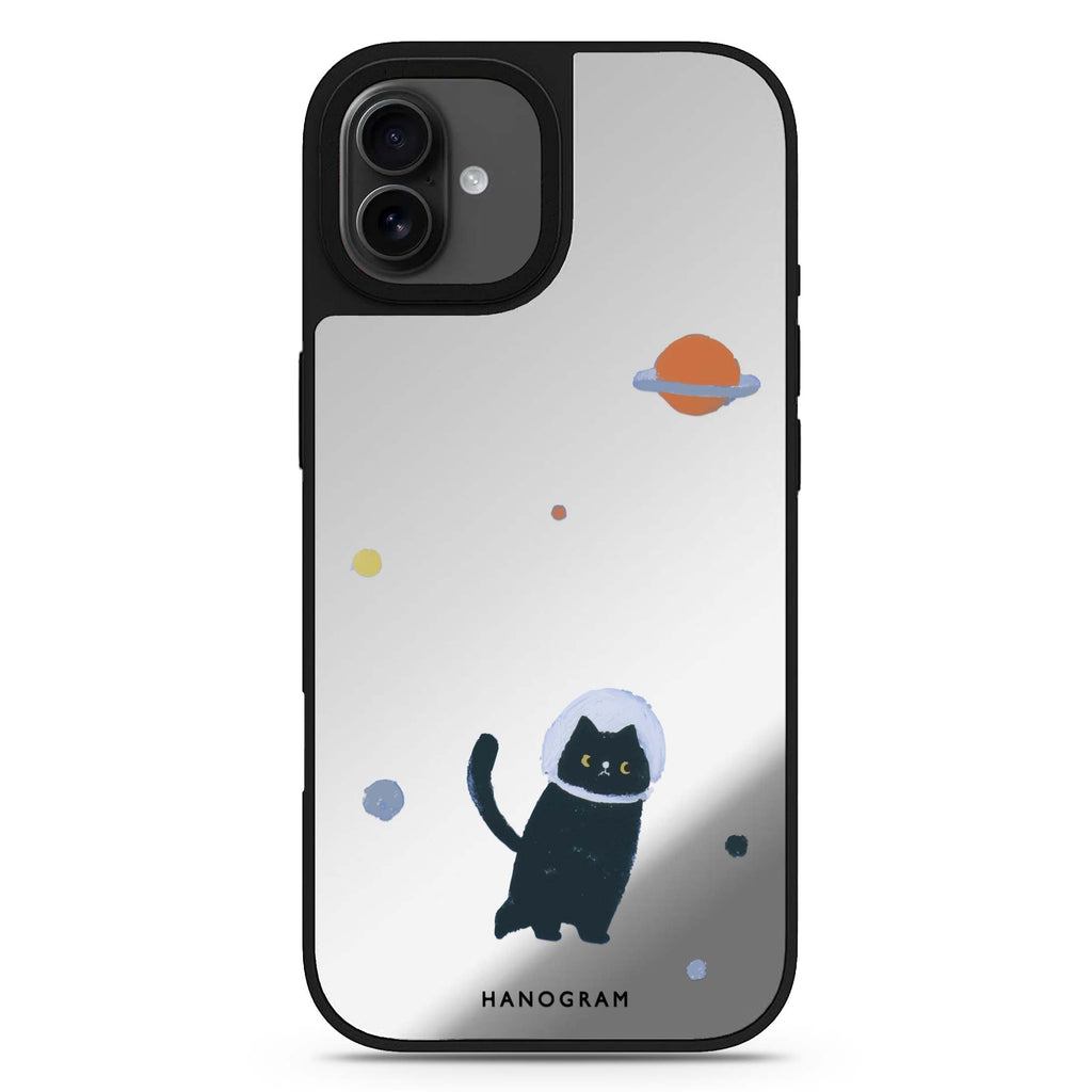 Cosmo Kitty black cat lucky black cat black cat iPhone 17 mirror case