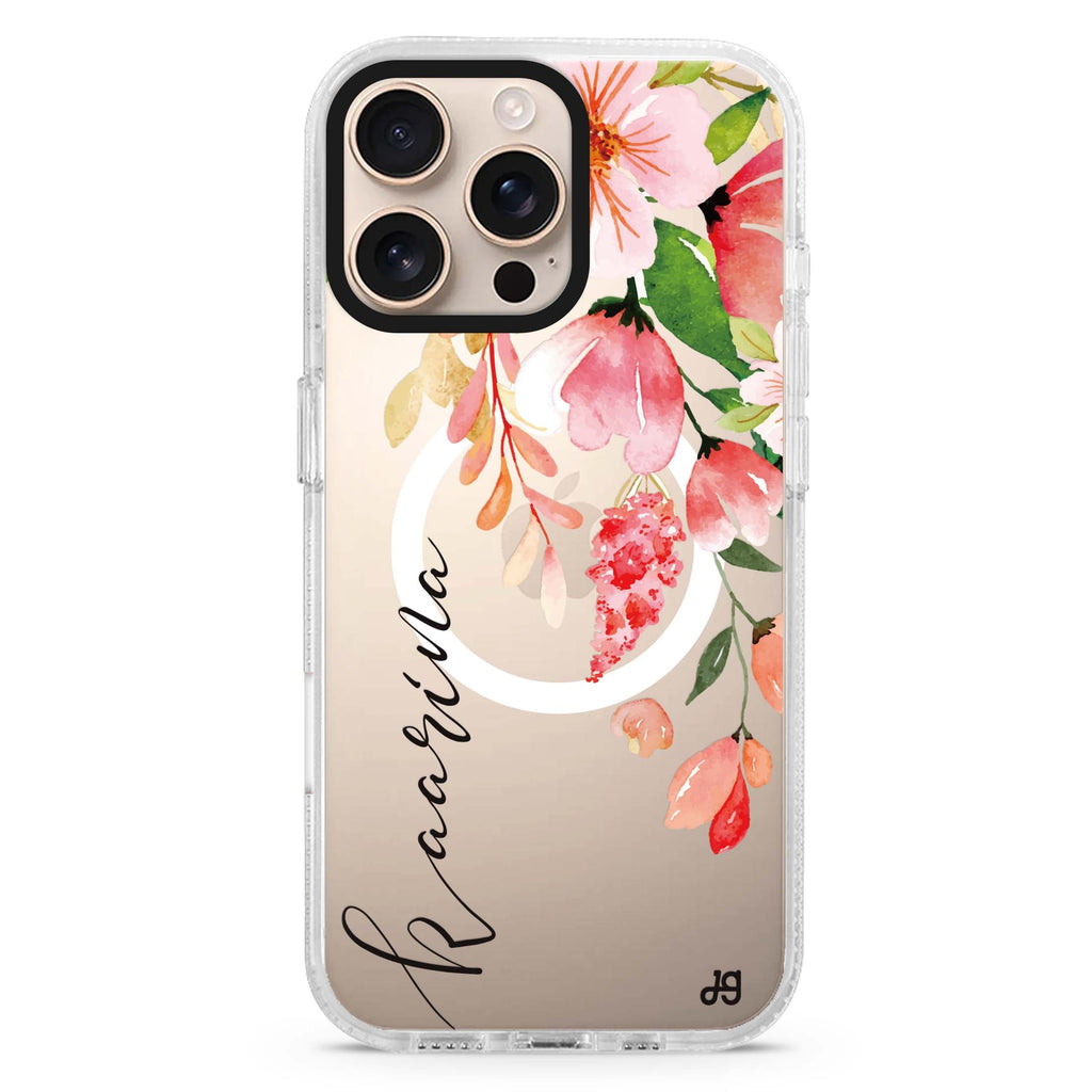 Watercolor Blossom MagSafe Compatible Ultra Clear Case