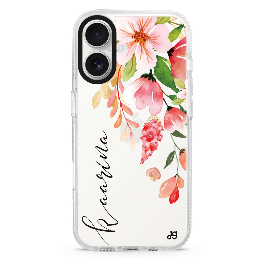 Watercolor Blossom iPhone 16 Plus Ultra Clear Case